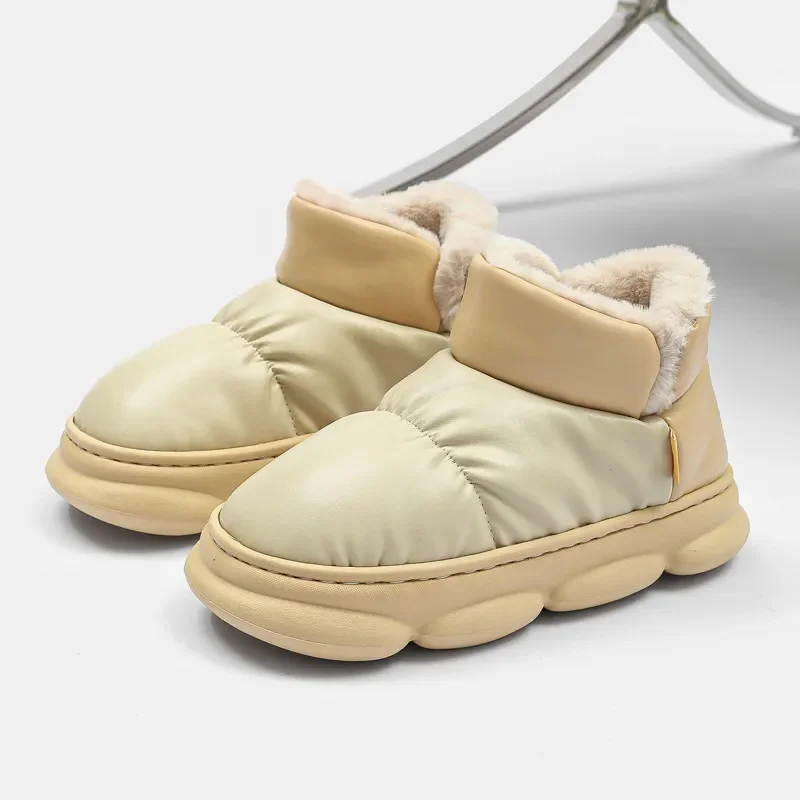 

New Thick Plush Keep Warm Winter Boots for Women 2023 Non-Slip Waterproof Snow Boots Woman Thick Bottom Warm Cotton Padded Shoes