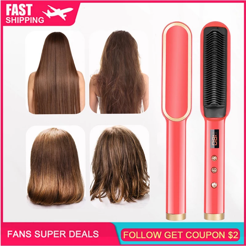 

Straight Hair Curly Hair Dual-Use Does Not Hurt Hair Negative Ion Straightener Straightening Splint Female Hair Styling Tool