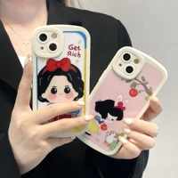 disney snow white princess phone case for iphone 11 12 13 mini pro xs max 8 7 plus x xr cover