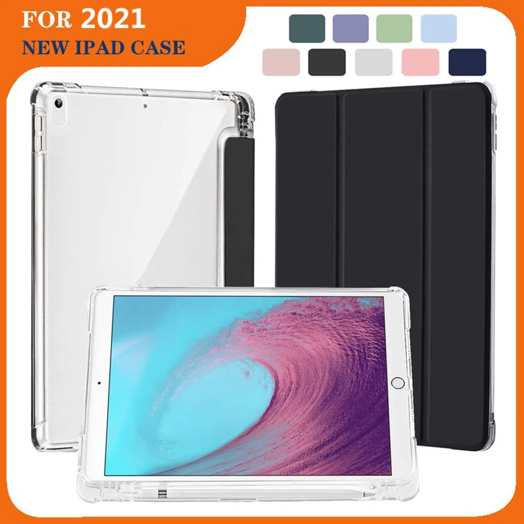 

Ipad Case for Ipad 9th 10.2 2021 Air 4 10.9 Translucent Case Sleep Wake Pro11 CasMagnetic Adsorption Ipad Mini 6 5 Case