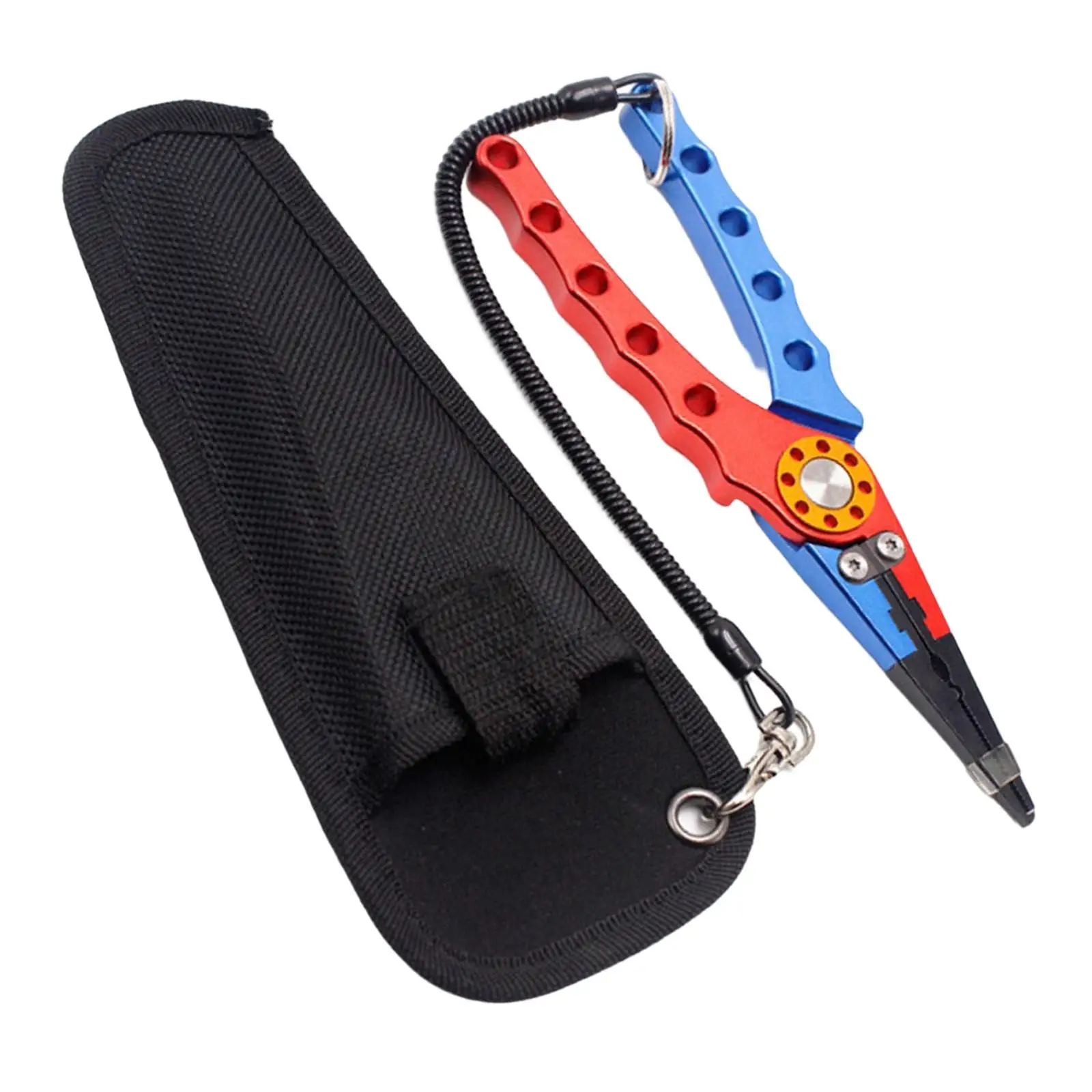 

Lightweight Fishing Pliers Hook Remover W/ Sheath Lanyard Line Cutters Stainless Steel