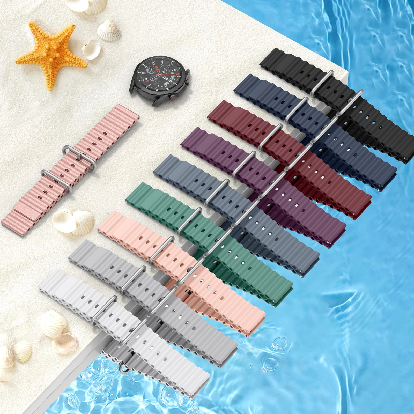 22mm Soft Silicone Strap For Realme Watch 2 / 2 Pro Band Bracelet Watchband For Realme Watch S/S Pro Strap Wristband Replacement