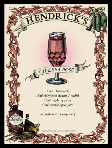 1b Hendricks Rose металлический знак в винтажном стиле ретро/латка мужская пещера
