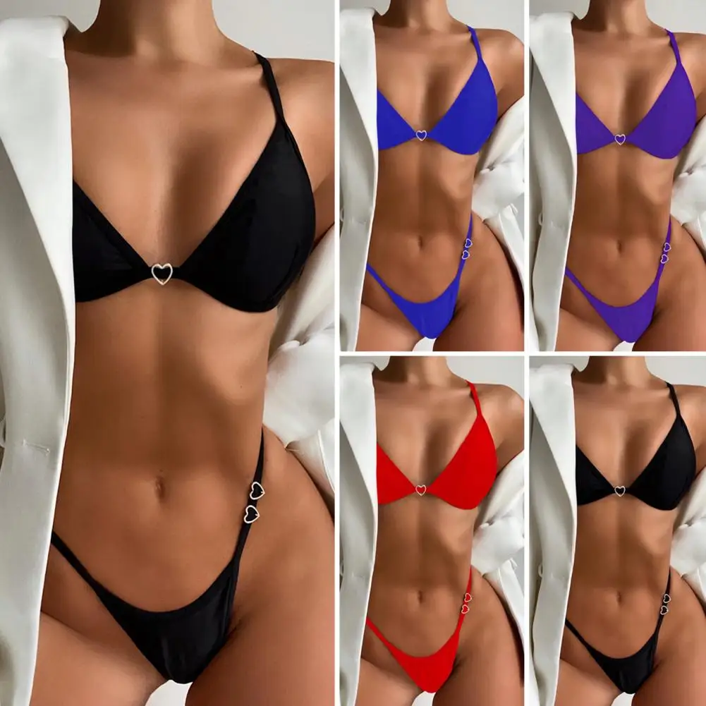 

2 шт./комплект, женские бикини с открытой спиной