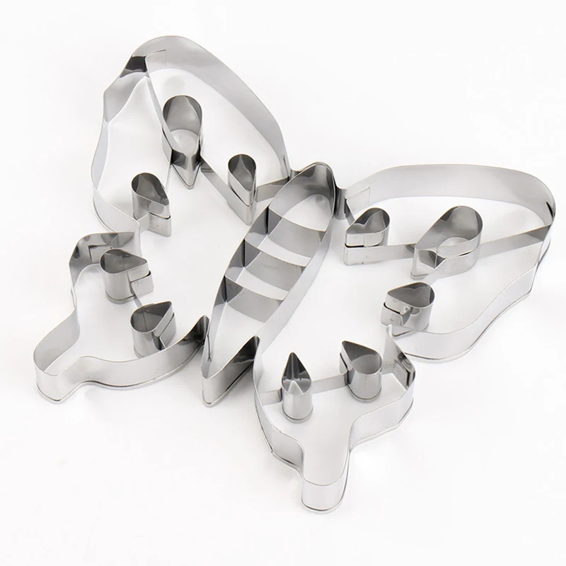 

Large Size Butterfly Cookie Cutter Mold DIY Easter Biscuit Mold Butterfly Cookie Stamp Cutters Bakeware Baking Tools Cutters