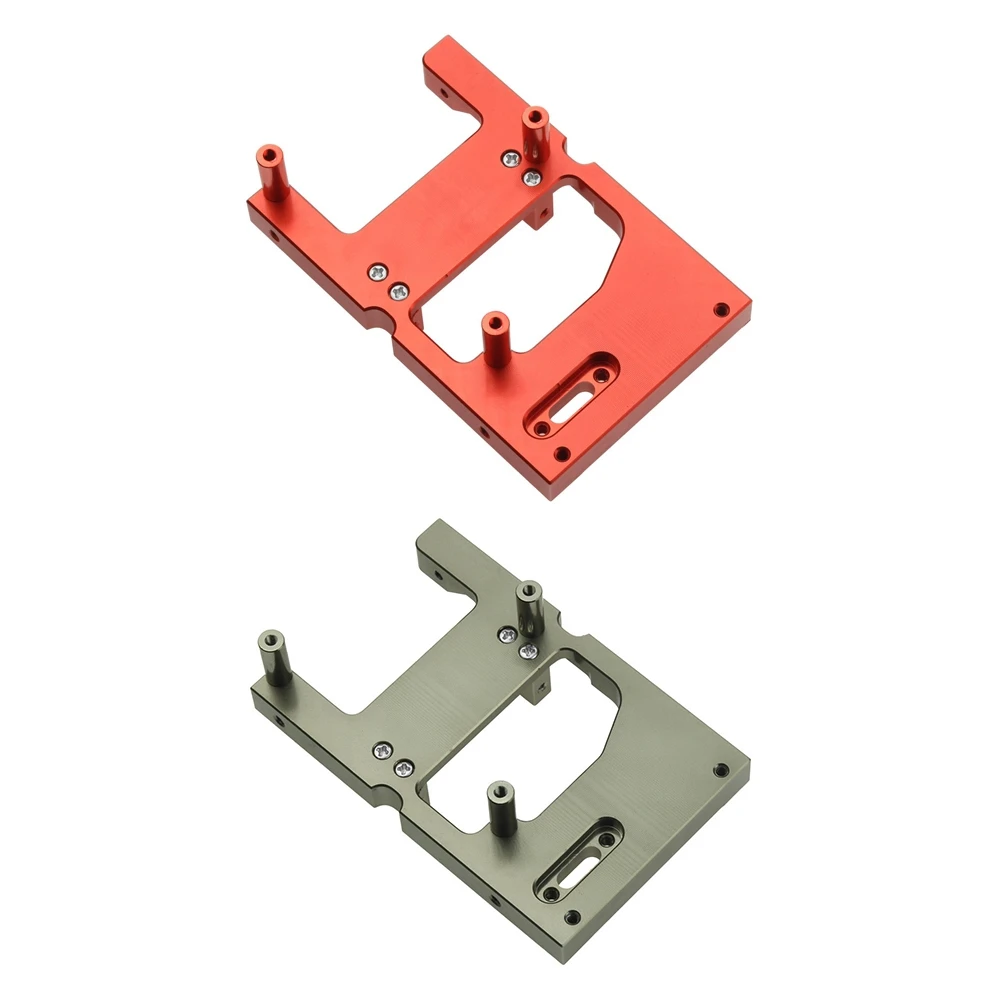 

2X Rc Car Metal Steering Servo Warehouse Fixed Mounting Bracket For Wpl B14 B24 C14 C24 Q65 Mn D90 D99S Mn45,Red & Grey