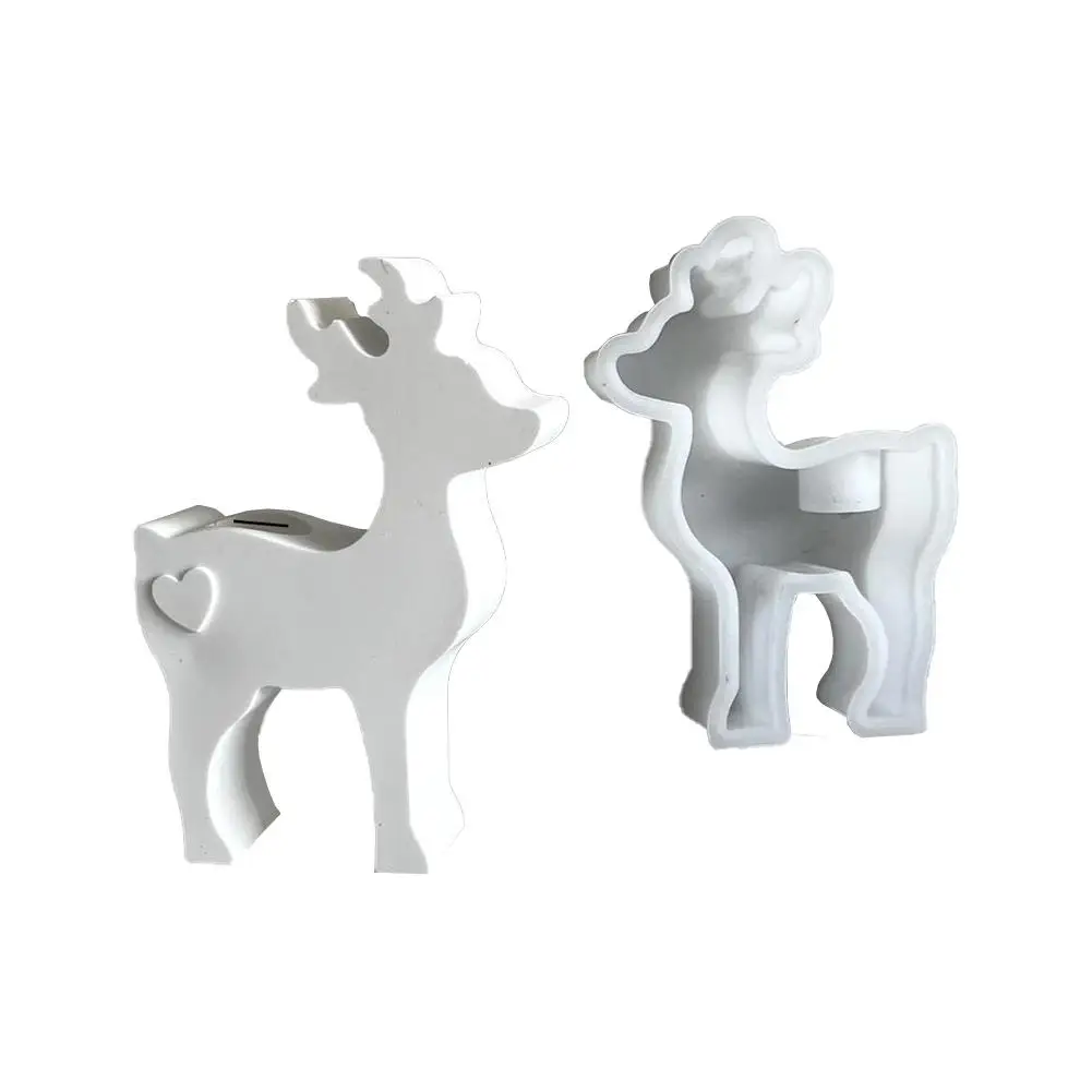 НОВАЯ 2-размерная рождественская свеча с ароматом оленя силиконовая форма для