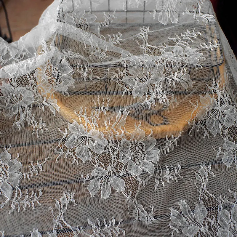 1 ярд цена мягкая приятная для кожи неэластичная кружевная ткань сетчатая с