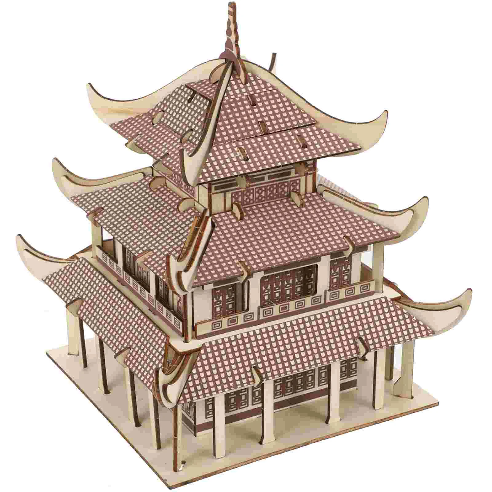

Brain Teaser Puzzles Adults Building 3d Kids Wooden Ferris Wheel Cool Model Child