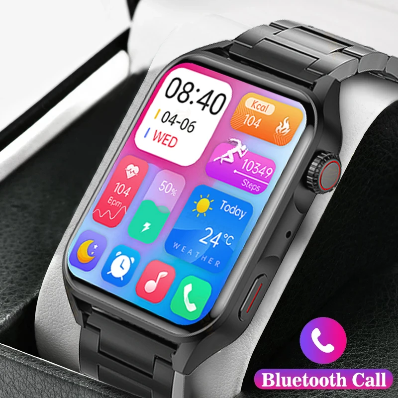 

2023 AMOLED smart watch NFC men women 1.78inch HD Always-on display dial Bluetooth calling message display waterproof smartwatch