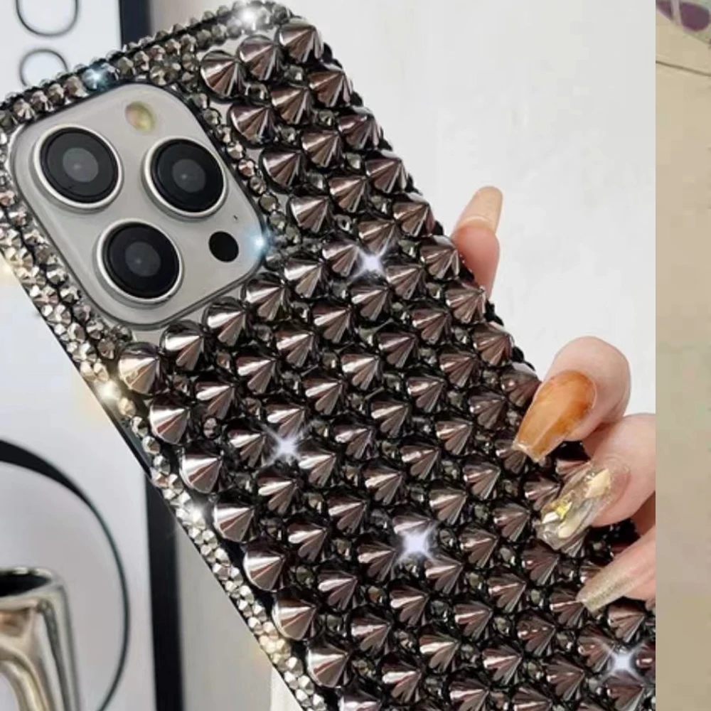 Чехол для телефона с черепом iPhone 15 14 13 12 11 16 Pro Max X Xs XR 7 8 Plus бампер ручной работы