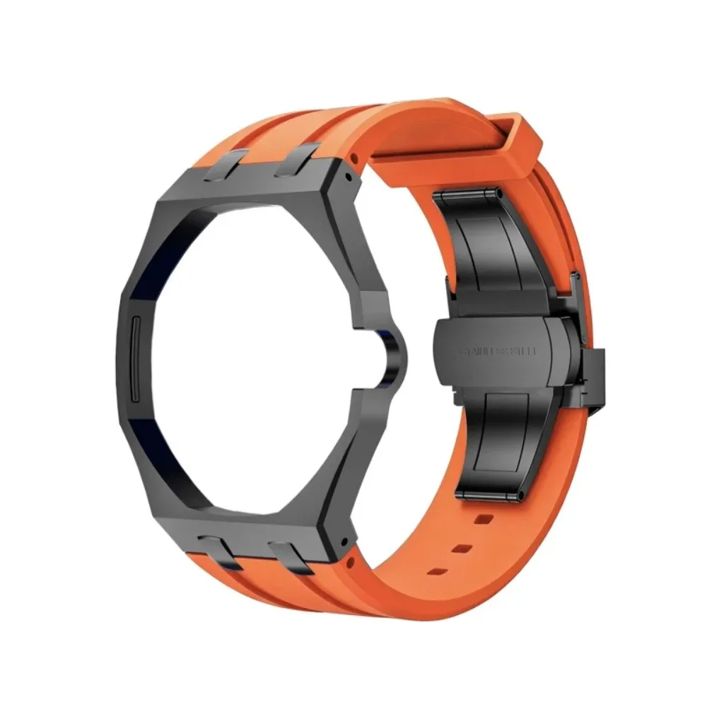 Фото Металлический корпус, силиконовый ремешок, мод-комплект для Swatch AP Royal POP: превращение карманных часов в наручные, 2-в-1, дышащий ремешок-аксессуар №5