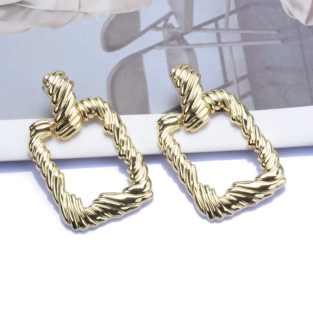 

ZA Стразы металлические серьги в форме капли воды женские крупные Ретро висячие серьги банкетные ювелирные изделия аксессуары