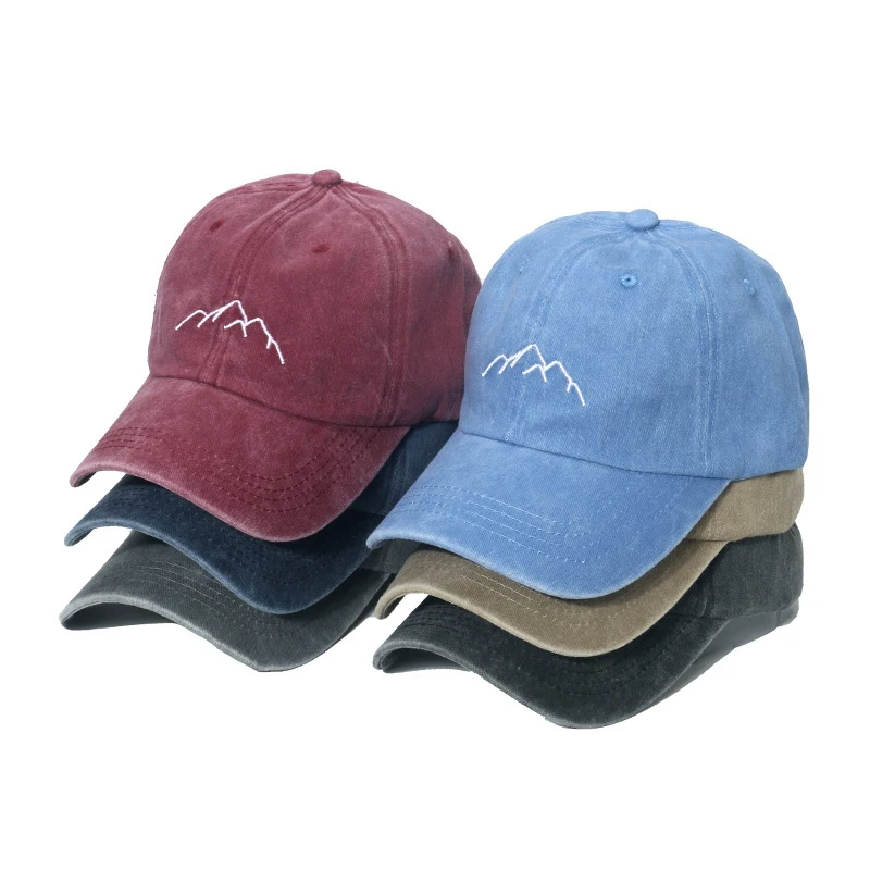 

Embroidery Adjustable Shade Washing Material Men Baseball Cap Spring Summer Sun Protection Unisex Snapback Dad Hat