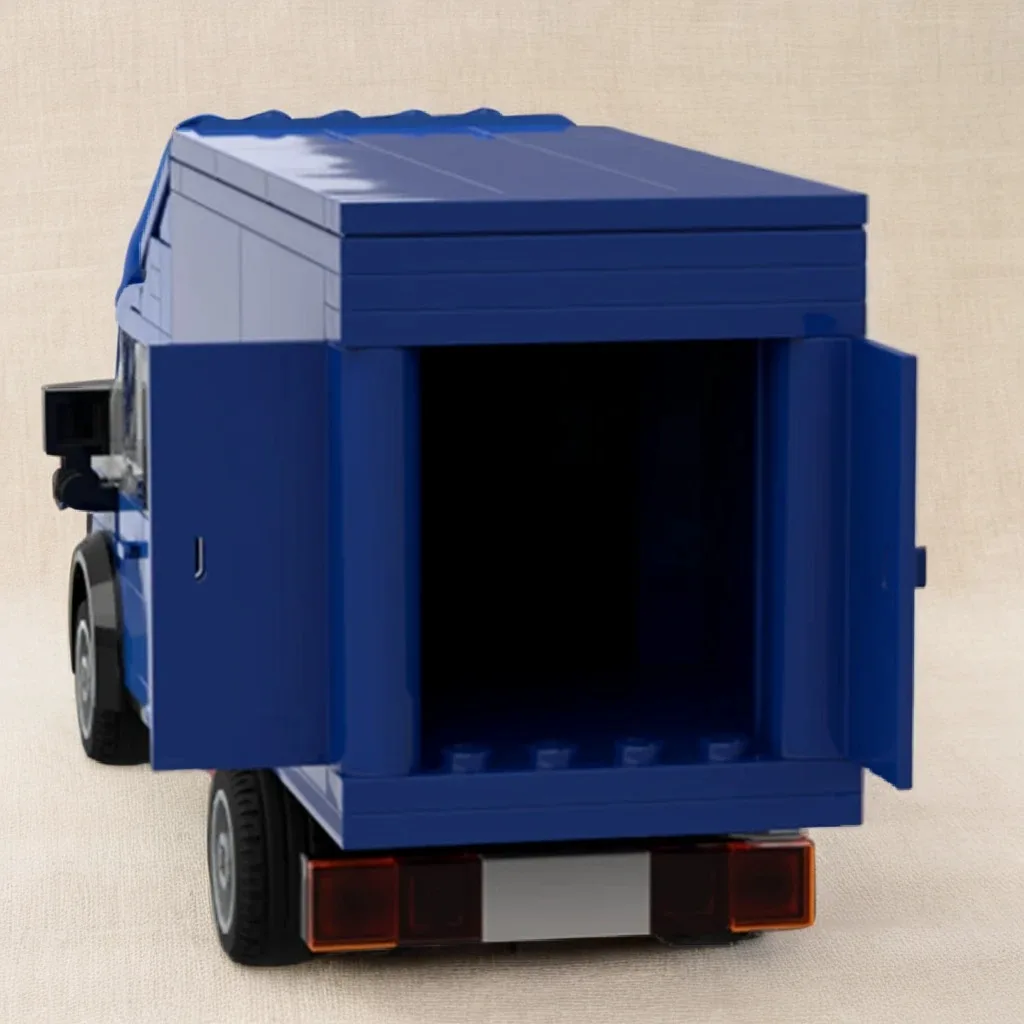 Фото 176 деталей MOC City GAZelle Double Cab Cargo Van, модель из строительных блоков, рождественский подарок, творческое художественное образование, идея для сборки. №1
