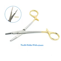 multifunctional needle holder insert with scissors needle holder double eyelid plastic surgery stainless steel tool