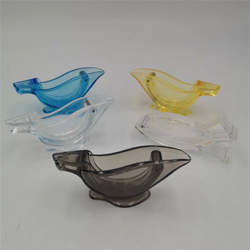

Lemon Clip Manual Transparent Fruit Juicer Home Kitchen Bar Gadget Bird Shape Citrus Juicer Hand Held Orange Squeezer Machine