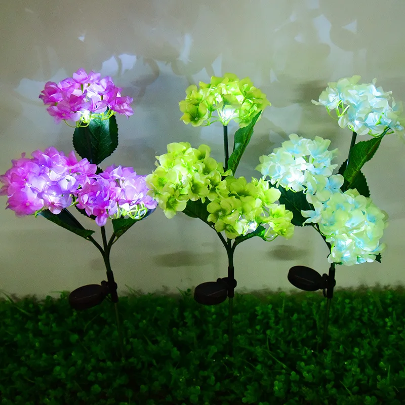 New solar hydrangea lantern Light