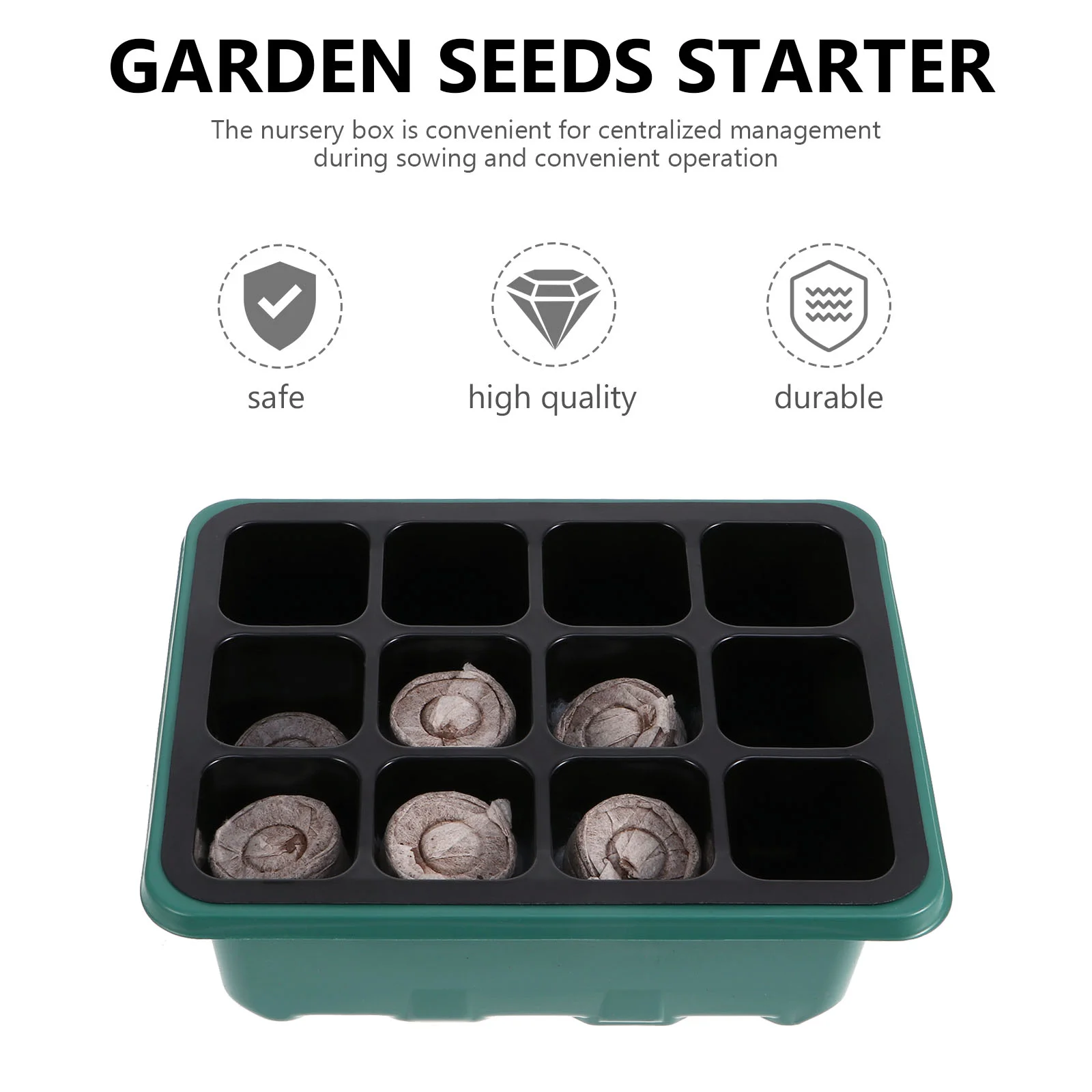 12 шт. детский пластиковый поднос для посадки растений