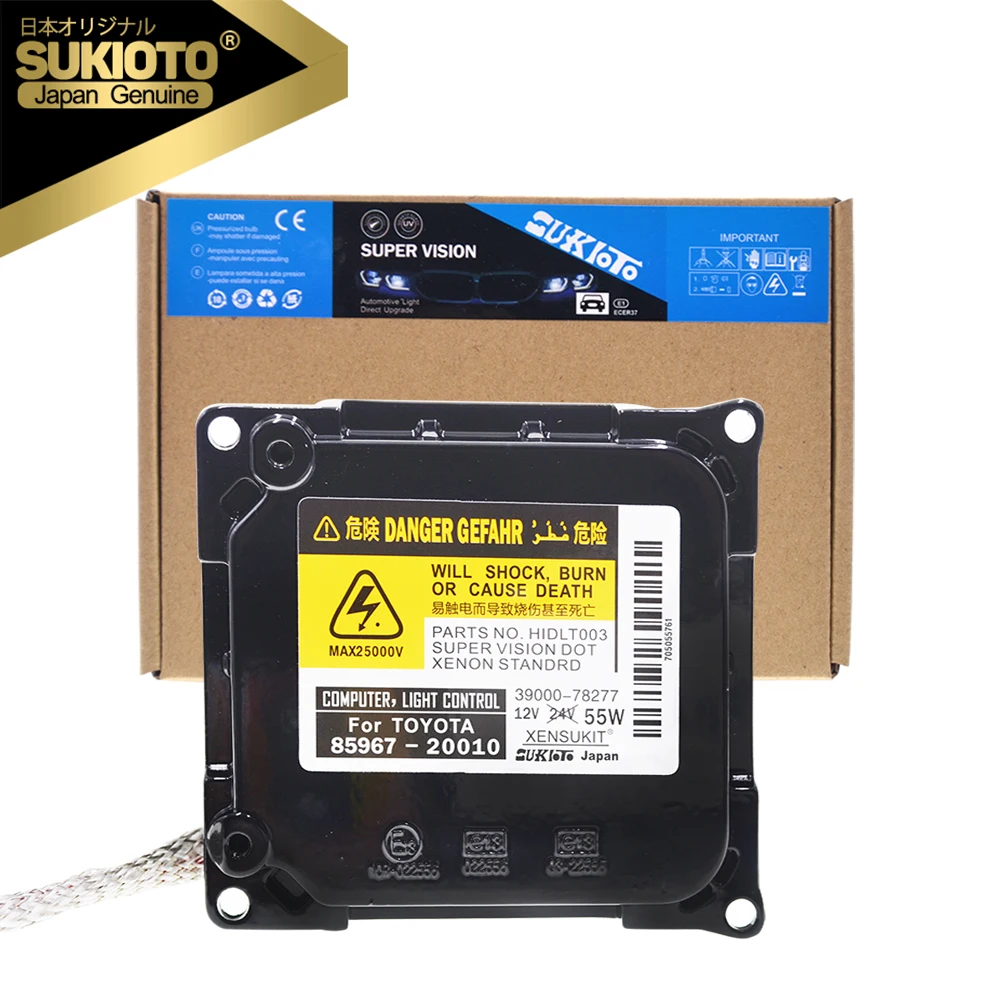 SUKIOTO японская Подлинная Замена DDLT003 KDLT003 85967-20010 55 Вт D4S HID ксеноновая фара балласт для Toyota Venza Avalon Prius