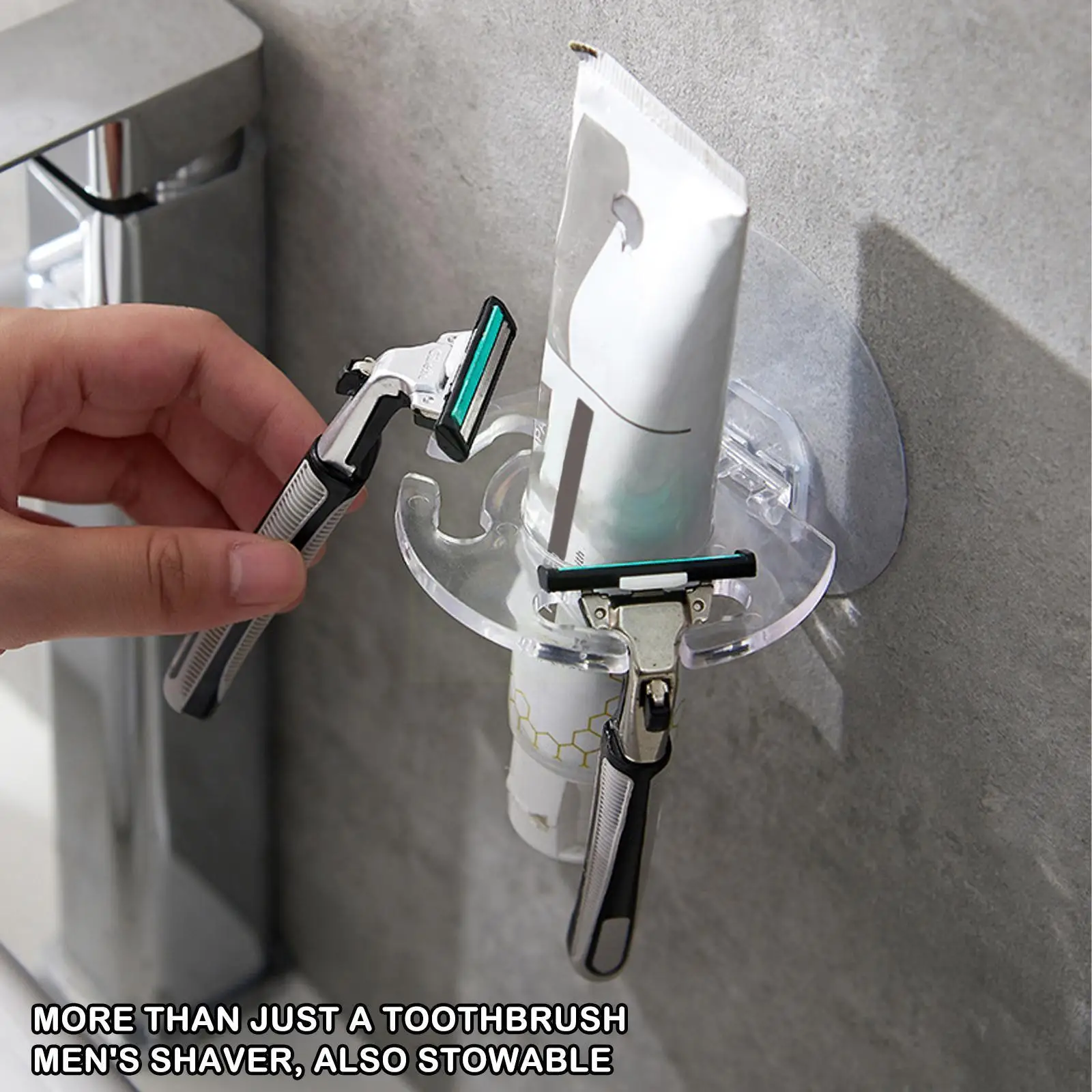 

Рукоятка для зубной щетки с креплением на стену