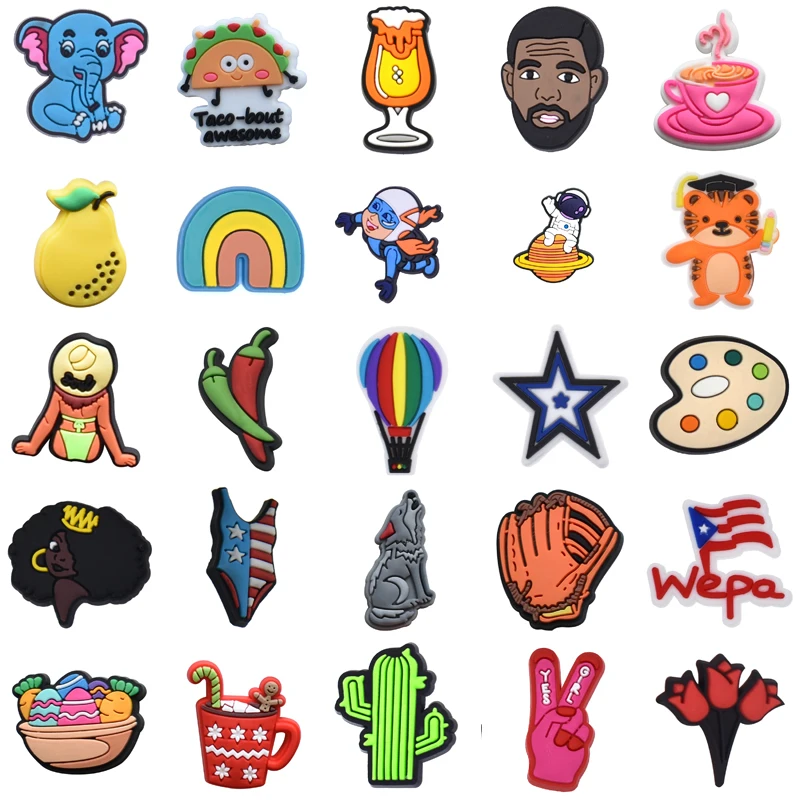 

Packs Decorations for Crocs Shoe Charms Boy Girl Para Pins Kids Shoes Accessories Wholesale Bulk Set Jeans Women Charm Gifts Men