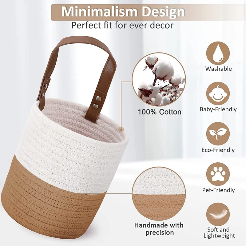 2 шт./упаковка круглая веревочная корзина для хранения ключей