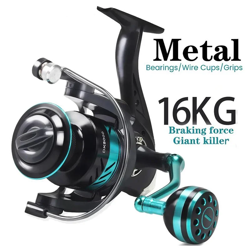 

Metal Spinning Reel,high-Speed Gear Ratio, All-Metal Reel, Faster Reel, Long-Distance Casting Freshwater and Saltwater Fishing