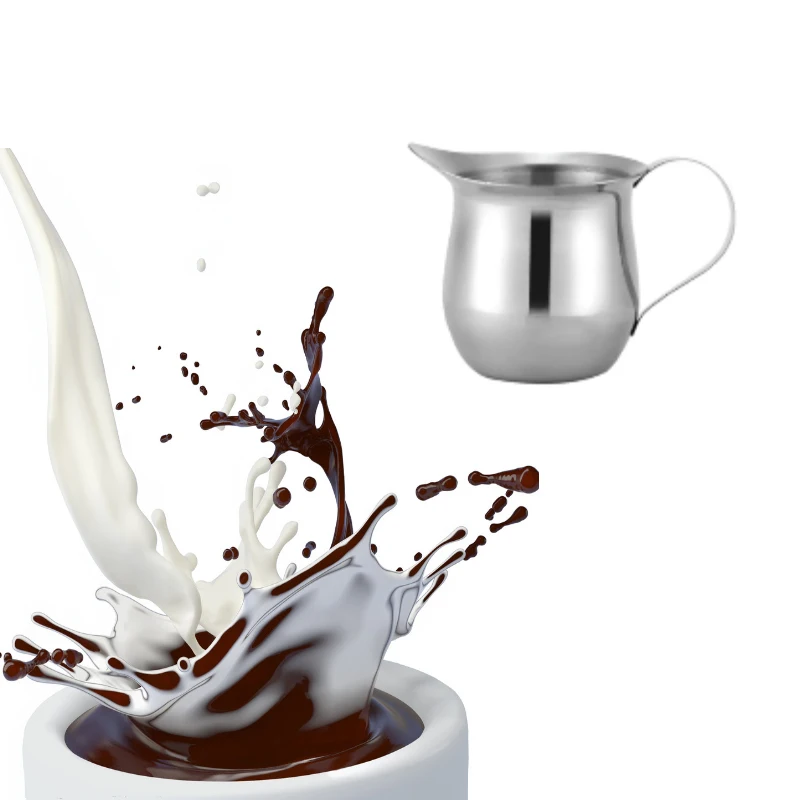 

150ml Stainless Steel Frothing Coffee Pitcher Pull Flower Cup Cappuccino Pot Espresso Cups Latte Art Milk Frother Frothing Jug