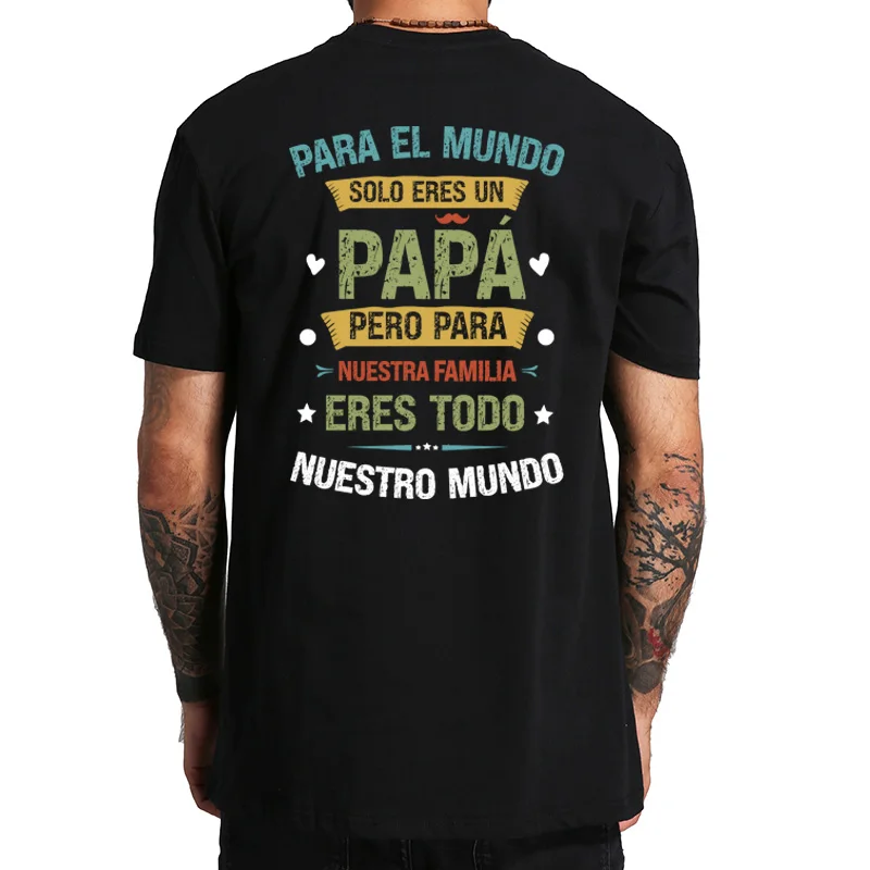 Футболка в стиле ретро с надписью Dad You Are Our вся Мягкая Повседневная футболка из 100%