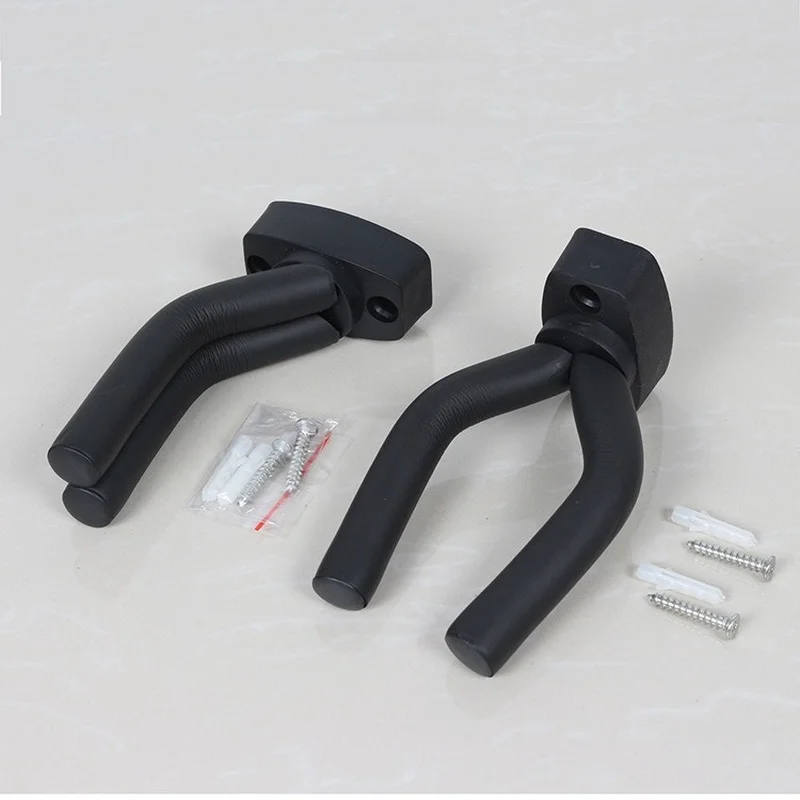 Регулируемая Стандартная черная настенная вешалка для гитары подставка