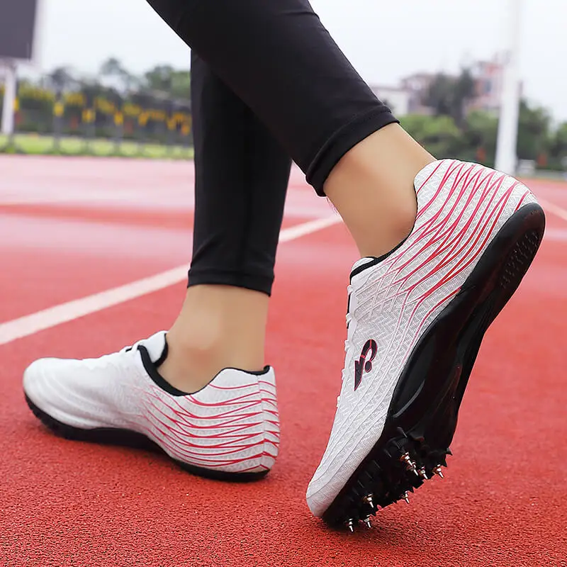 Men Track and Field Shoes Track Spike Running Sprint Shoes Lightweight Soft Professional Training Shoes Athletic Shoes