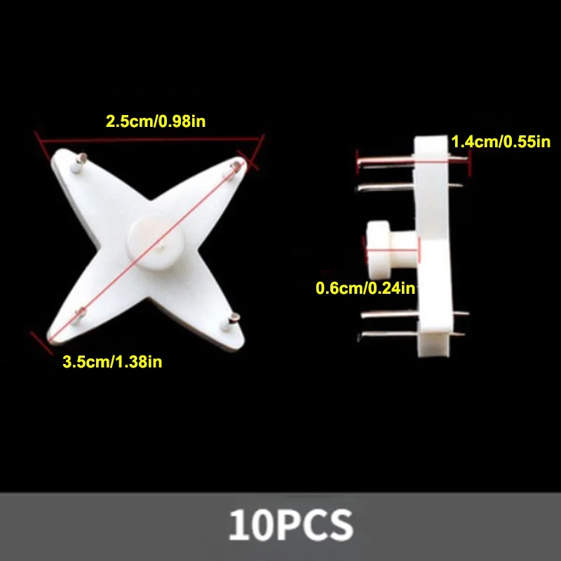 

Настенные крючки белые пластик 10 шт