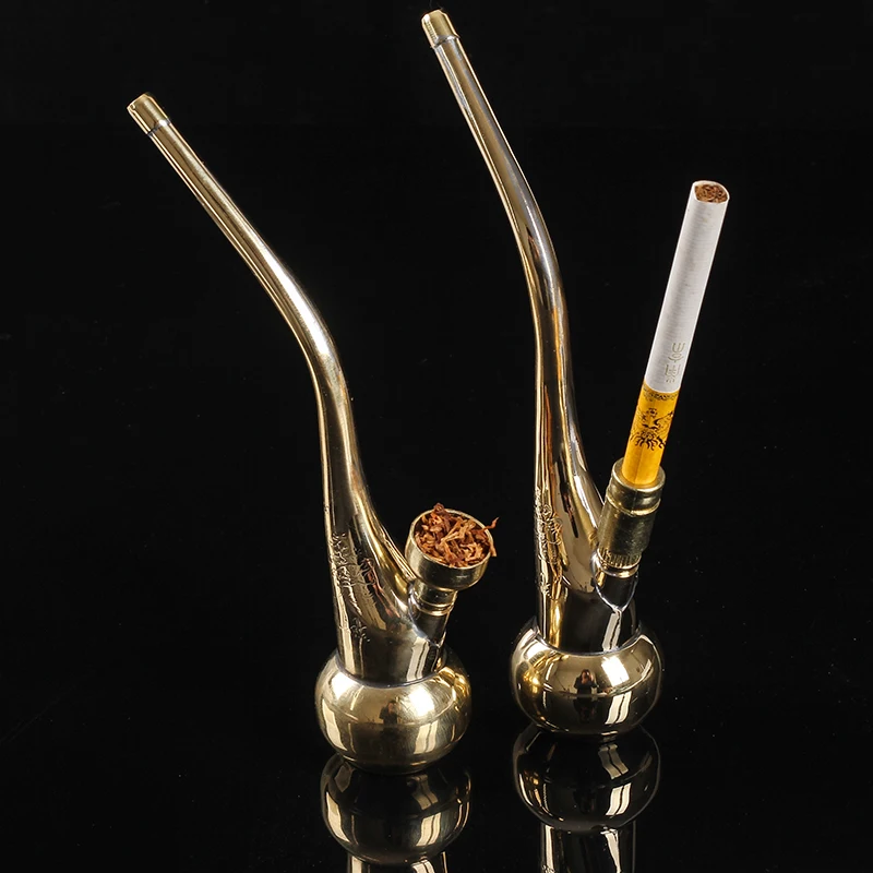 Новый 1 шт. мини-кальян медный фильтр Золотой мундштук трубка для курения воды