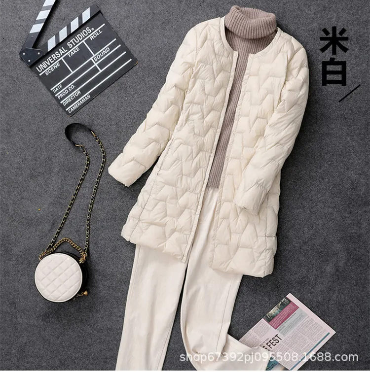 Ультралегкое пуховое пальто больших размеров