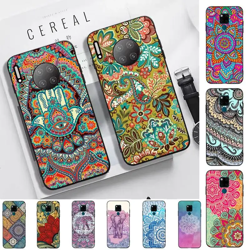 

Mandala Chakra Yoga Phone Case for Huawei Mate 20 10 9 40 30 lite pro X Nova 2 3i 7se