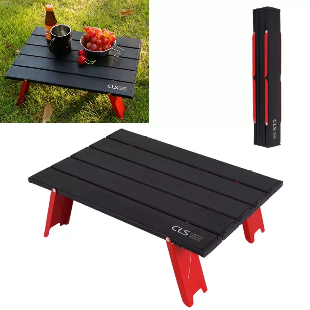 

2023NEW Outdoor Mini Folding Table Picnic Camping Tent Table Camping Portable Coffee Table Home Bed Computer Desk Aluminum Plate