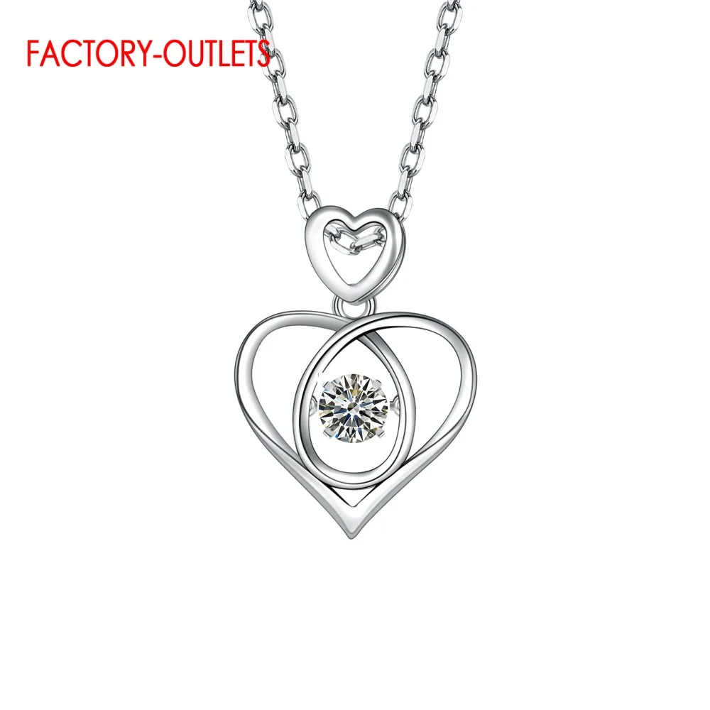 Современное ожерелье из стерлингового серебра 925 пробы с милым кулоном в форме