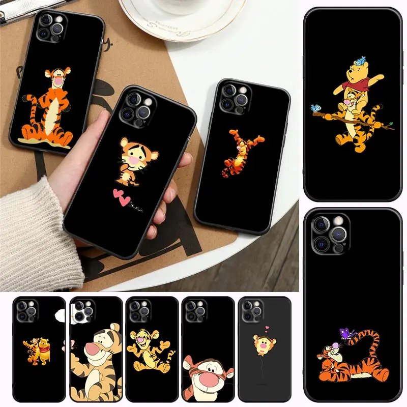 

Phone Case for Apple iPhone 11 12 13 Pro Max 7 8 SE XR XS Max 5 5s 6 6s Plus Soft Silicone Case Cover Anime Cartoon Tigger