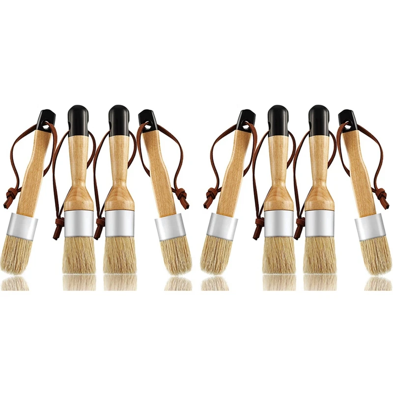 

Мелки и восковые щетки включают плоскую и круглую кисть с щетиной, многофункциональные кисти (8 шт.)