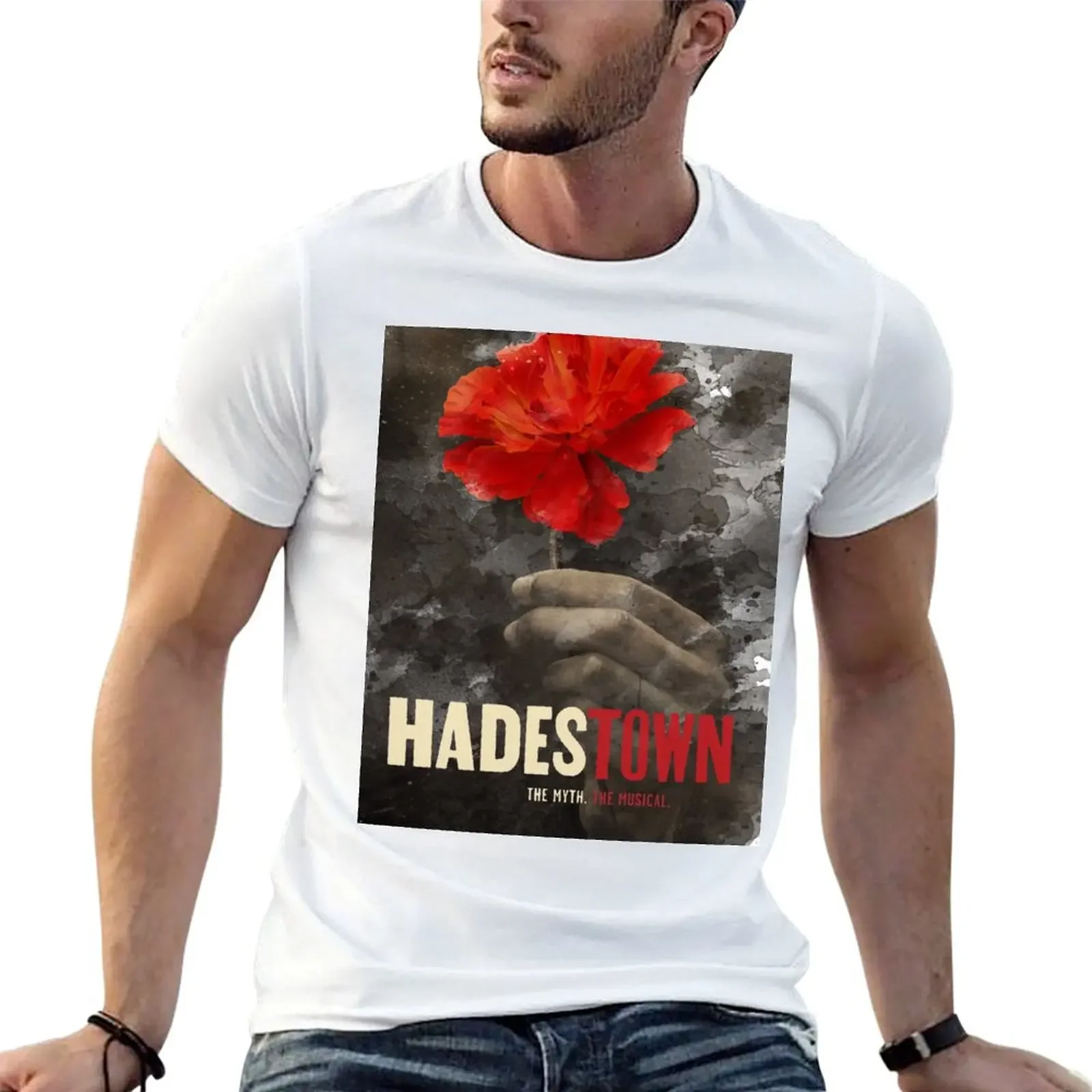Плакат Musical Hadestown в акварельной футболке дешевые вещи хлопковые футболки с