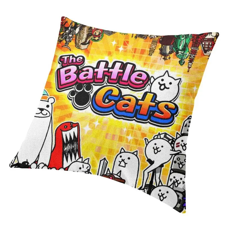 Чехол с изображением сражений и кошек 45x45 см мягкий современный чехол-подушка