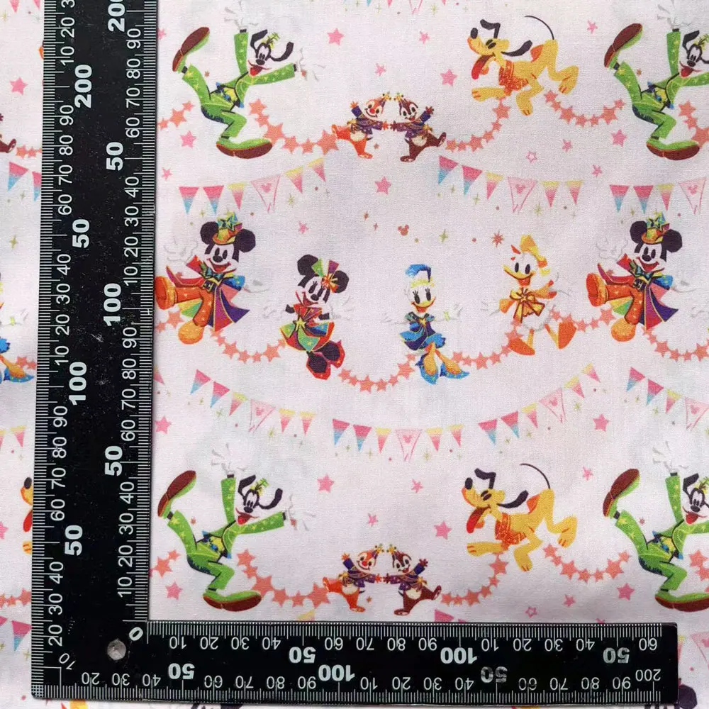 disney fabric 140x50CM Cartoon cotton fabric Patchwork Tissue Kid Home Textile Sewing Doll Dress Curtain Polyester cotton Fabric images - 6