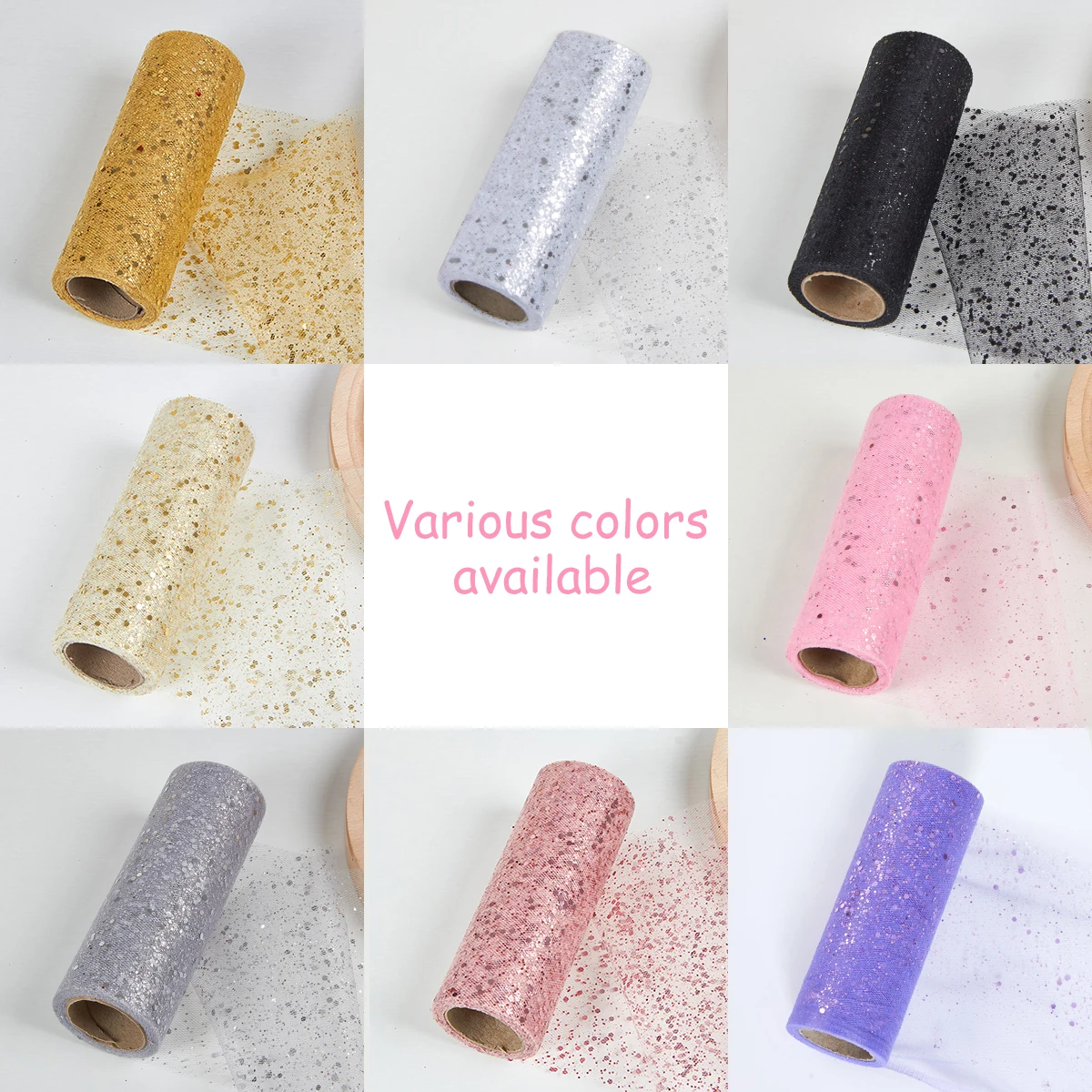 15 см 10 ярдов рождественская сетка тюль рулон лента для рождественской елки