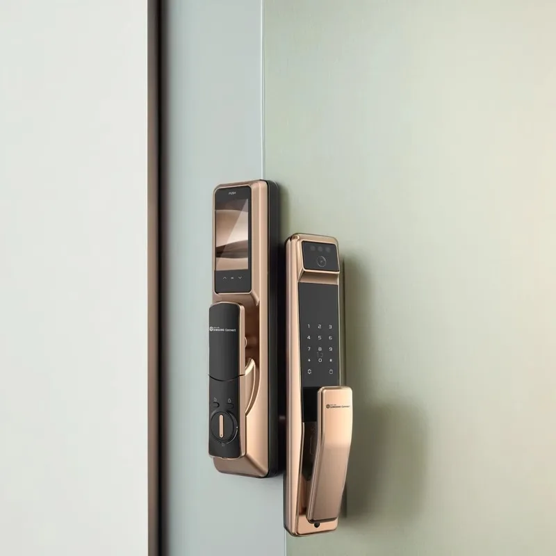 Фото Samsung P30 Цифровой дверной замок с венами на палец Smart Thing Домашняя карта с паролем Защита через приложение №4