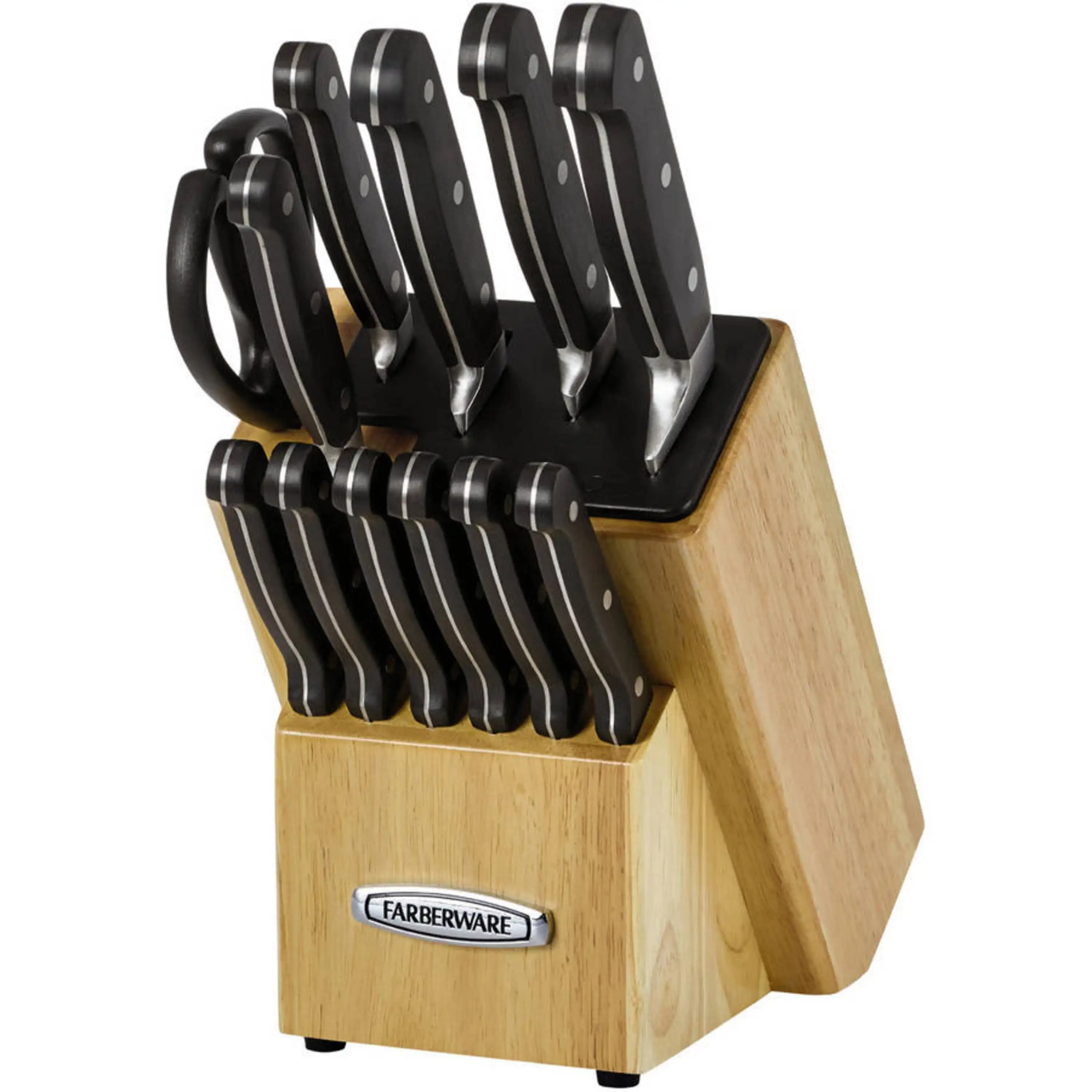 

Farberware Edgekeeper 13-piece Triple Riveted Cutlery Setkitchen knives set , Knife holder