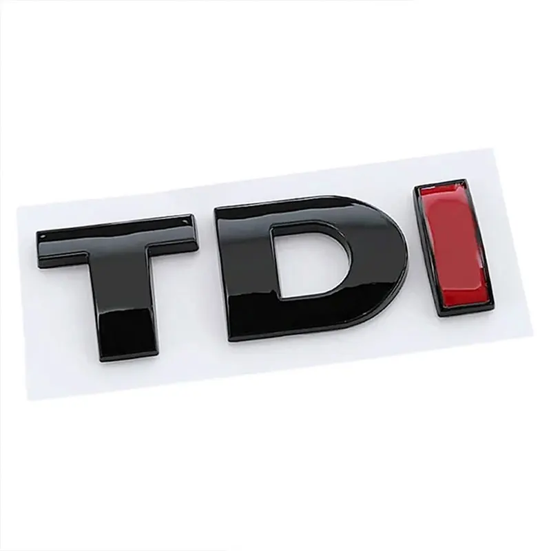

3D ABS TDI Логотип Эмблема На Багажник Автомобиля Наклейка Для VW Passat Jetta Touareg Tiguan Touran Golf-черный Виниловый Ак...