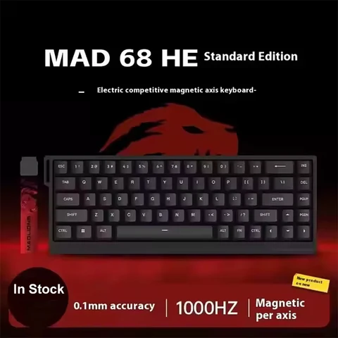 MADLIONS MAD60 Серия MAD68 Магнитный переключатель Механическая клавиатура Проводная игровая клавиатура 60% 68% Быстрый триггер Rgb Пользовательская клавиатура