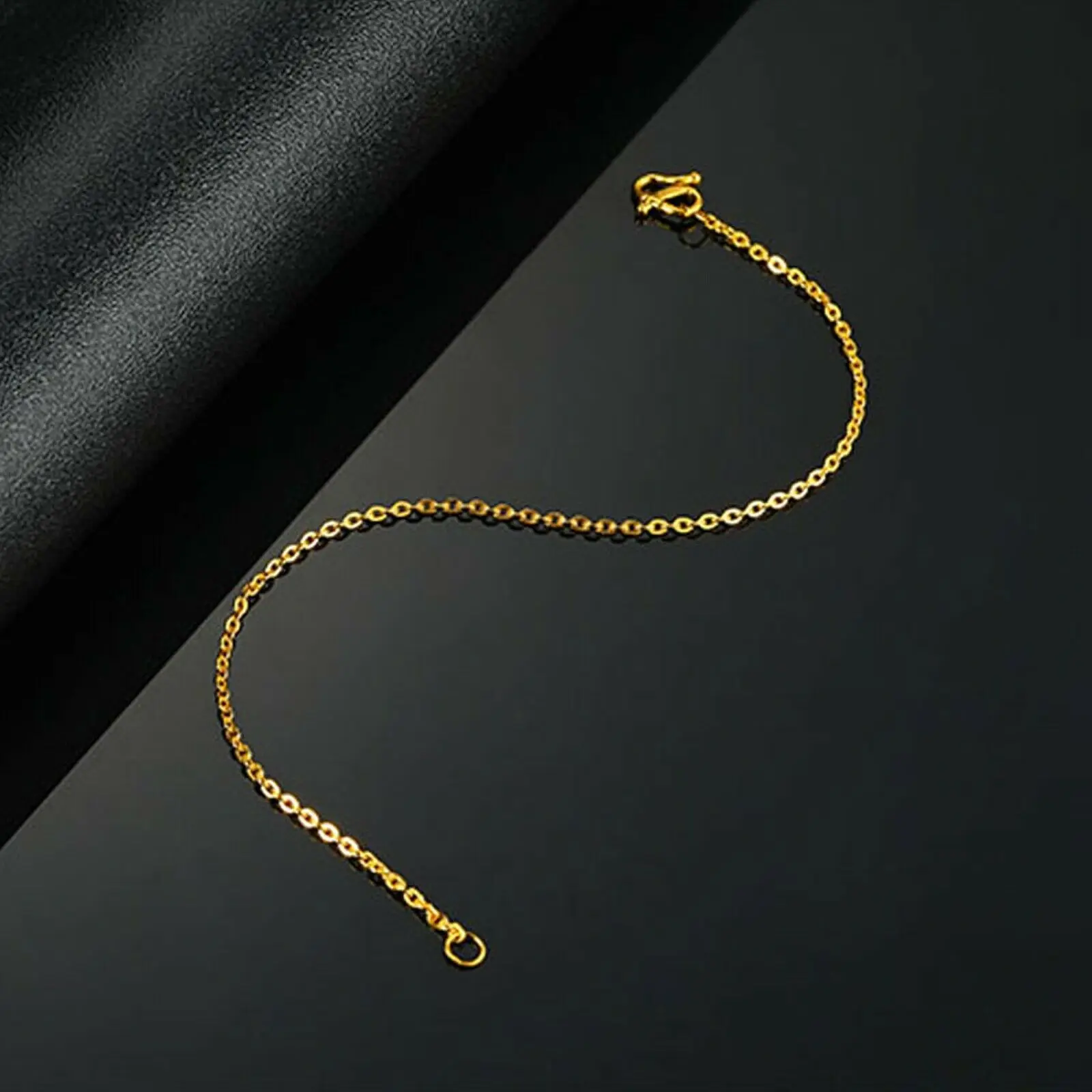 Женский браслет из желтого золота 999 пробы длина 16-24 см