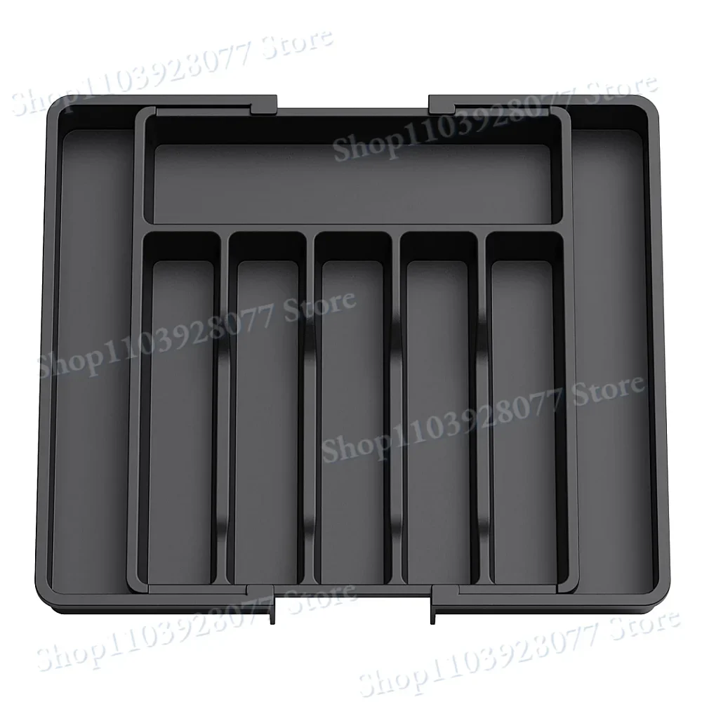 Кухонный ящик поднос для хранения столовых приборов расширяемый органайзер